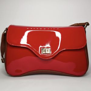 Bolsa charol rojo